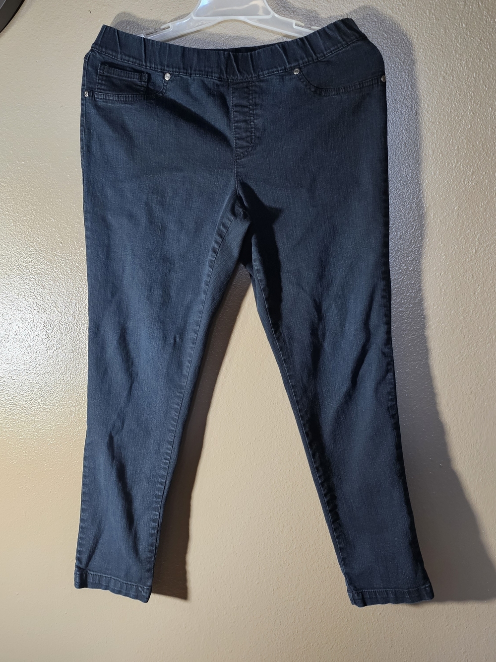 Faded Glory Dark Blue Skinny Jeans - Pull-On